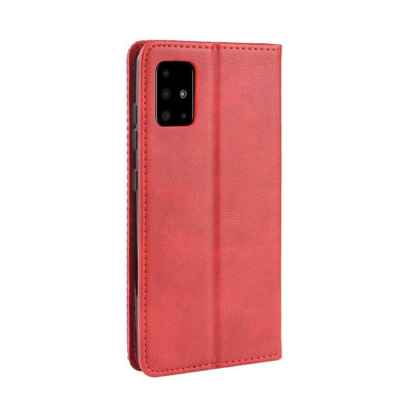 Flip Cover Samsung Galaxy A71 effetto pelle Vintage Stylish
