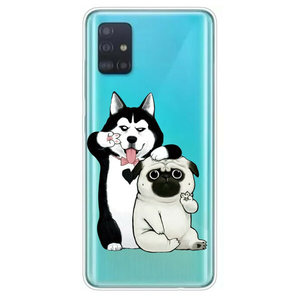 Samsung Galaxy A71 Custodia Funny Dogs