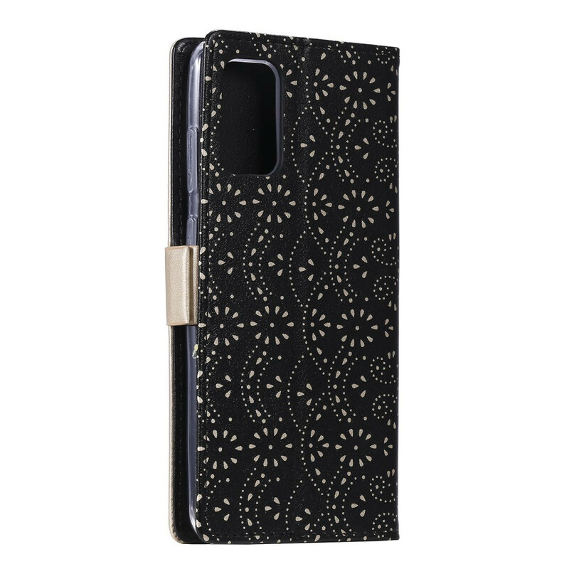 Samsung Galaxy S20 Plus Custodia portafoglio in pizzo con cinturino