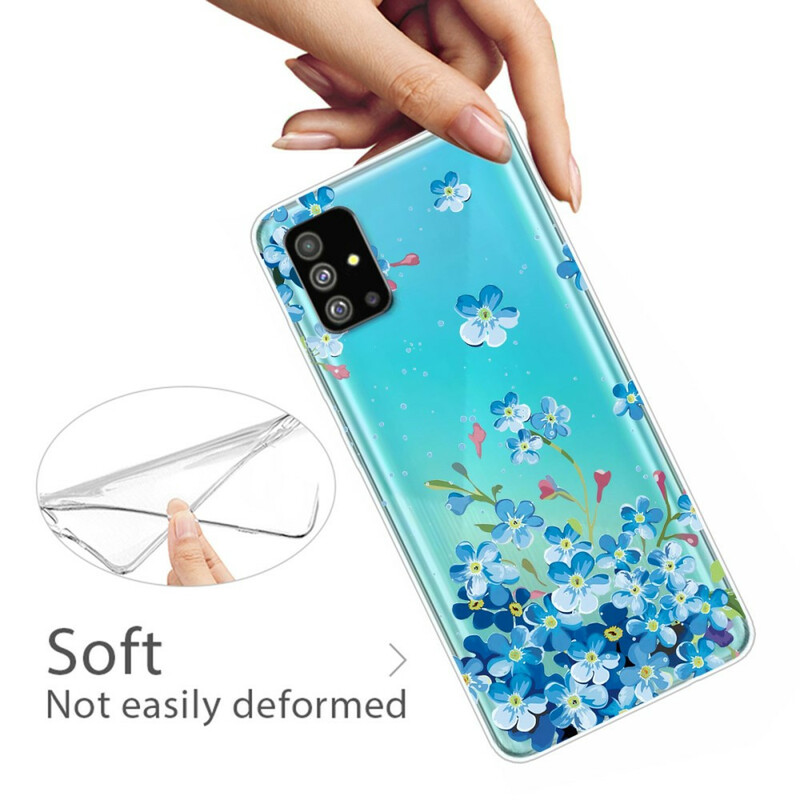 Custodia per Samsung Galaxy S20 Blue Flowers