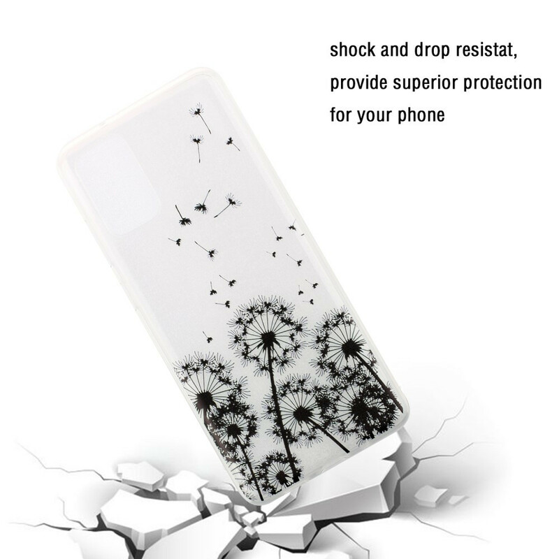 Samsung Galaxy S20 Custodia trasparente nera Dandelion