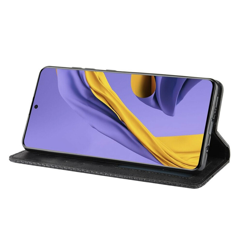 Flip Cover Samsung Galaxy S20 Vintage effetto pelle elegante