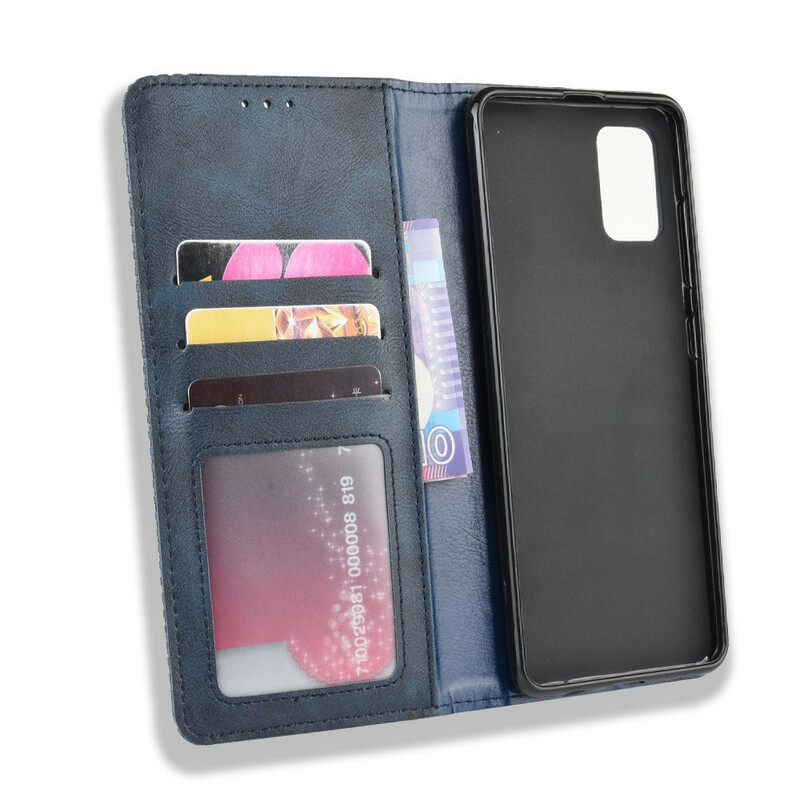 Flip Cover Samsung Galaxy S20 Vintage effetto pelle elegante