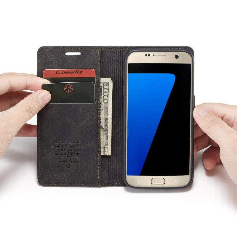 Flip Cover Samsung Galaxy S7 CASEME similpelle