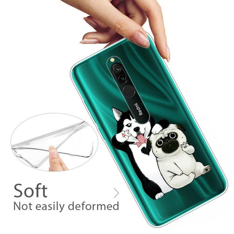Custodia Xiaomi Redmi 8 Funny Dogs