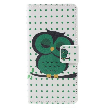 Samsung Galaxy A3 2016 Custodia Gufo addormentato