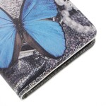 Samsung Galaxy A5 2016 Custodia Butterfly Blue