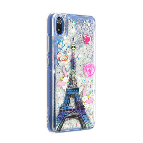 Xiaomi Redmi 7A Torre Eiffel Custodia glitterata