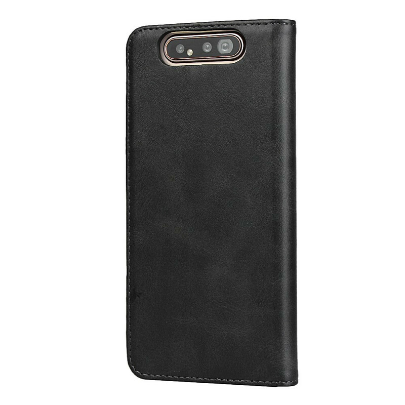 Flip Cover Samsung Galaxy A80 cuciture in ecopelle