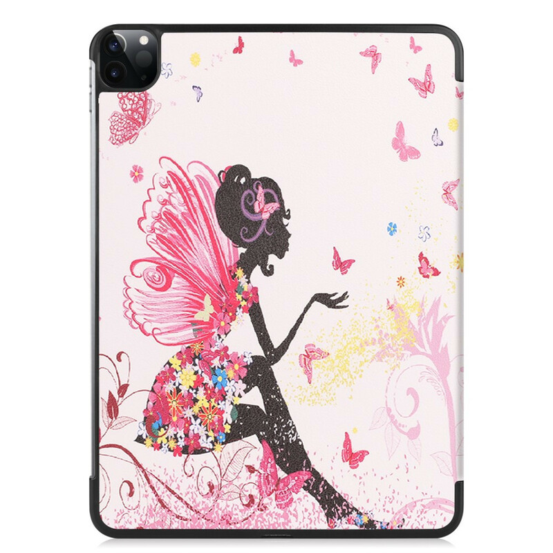 Custodia smart per iPad 11" (2020) similpelle Floral Fairy