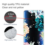 Xiaomi Mi 9T / Mi 9T Pro Custodia trasparente con fiori acquerellati