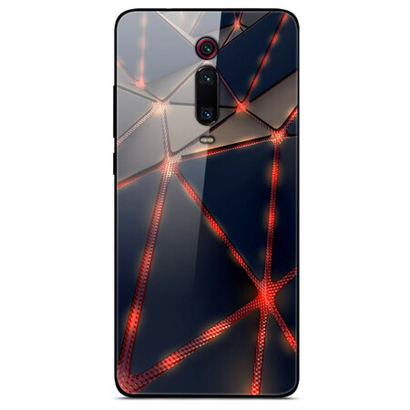 Xiaomi Mi 9T / Mi 9T Pro Custodia in vetro temperato rosso rayon