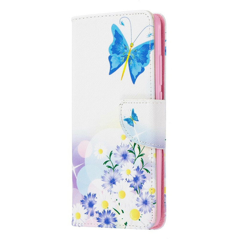 Xiaomi Mi 9T / Mi 9T Pro Custodia dipinta con farfalle e fiori