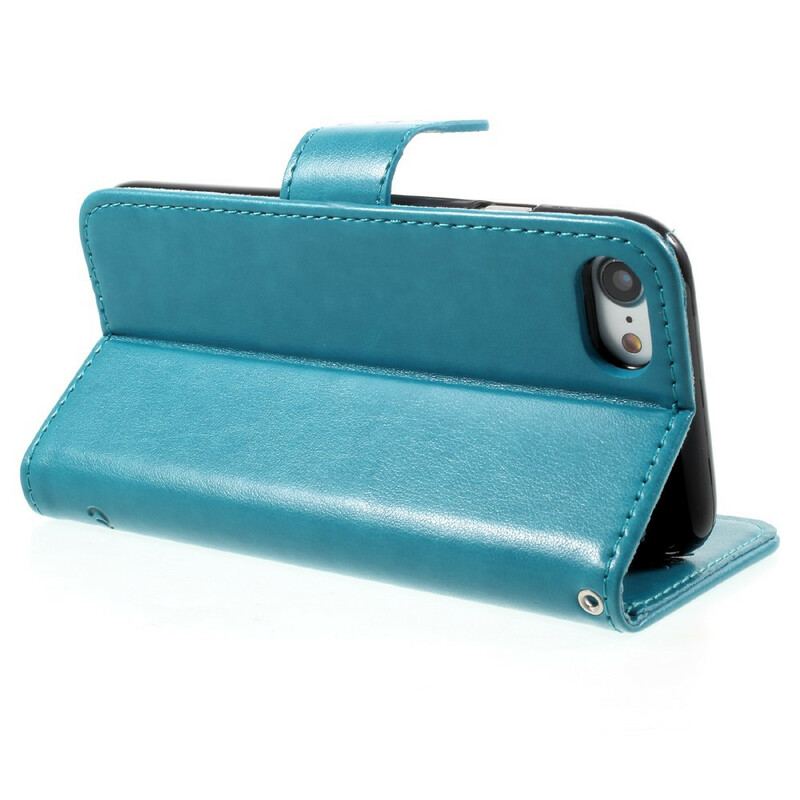 Custodia con cinturino floreale per iPhone SE 2 / 8 / 7
