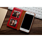 Flip Cover iPhone SE 2 / 8 / 7 effetto pelle multi-card CMAI2