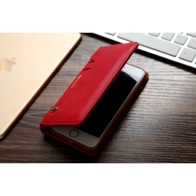 Flip Cover iPhone SE 2 / 8 / 7 effetto pelle multi-card CMAI2