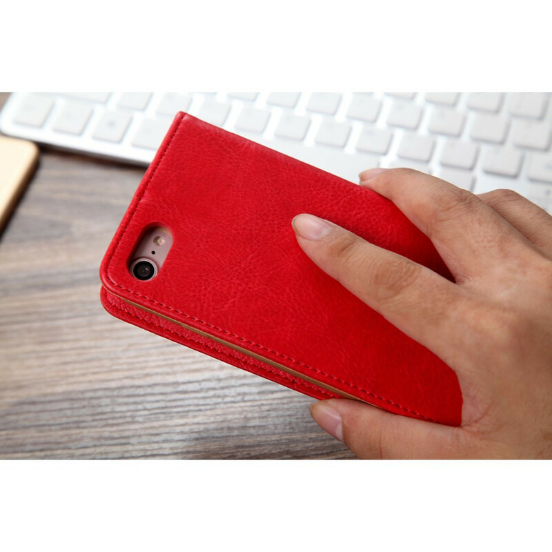 Flip Cover iPhone SE 2 / 8 / 7 effetto pelle multi-card CMAI2