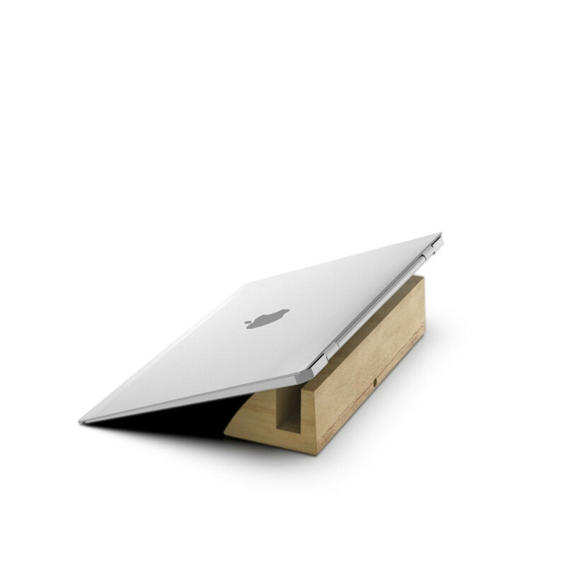 DIROSE Supporto da tavolo a blocchi di legno per MacBook