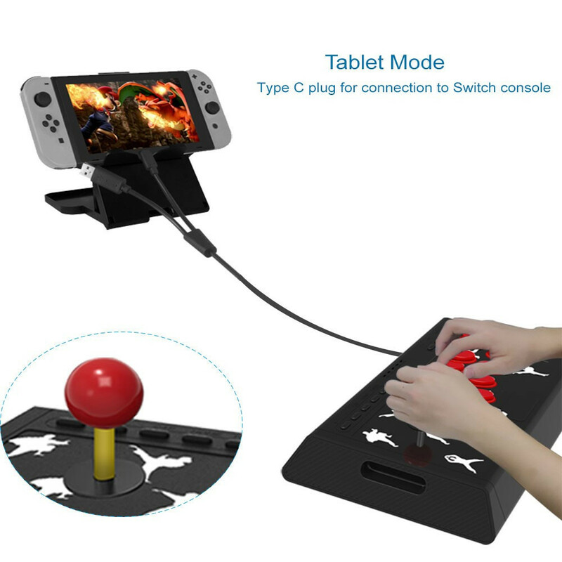 Console con joystick in stile arcade per Nintendo Switch