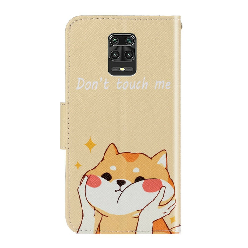 Xiaomi Redmi Note 9 Pro Cat Don't Touch Me Custodia con cinturino