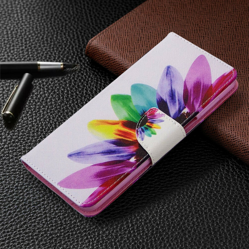 Xiaomi Redmi Note 9S / Redmi Note 9 Pro Custodia con fiori acquerellati