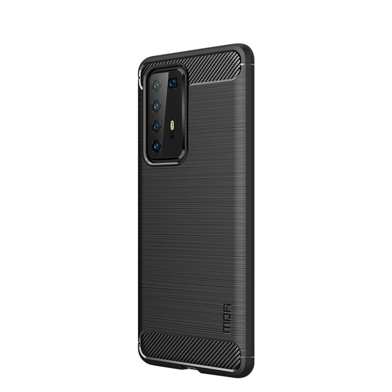 Huawei P40 Pro Custodia in fibra di carbonio spazzolata MOFI