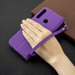 Custodia Huawei P40 Lite E Litchi Patta obliqua