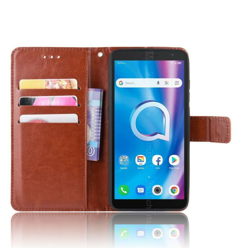 Custodia Alcatel 1B Simili Pelle Flashy