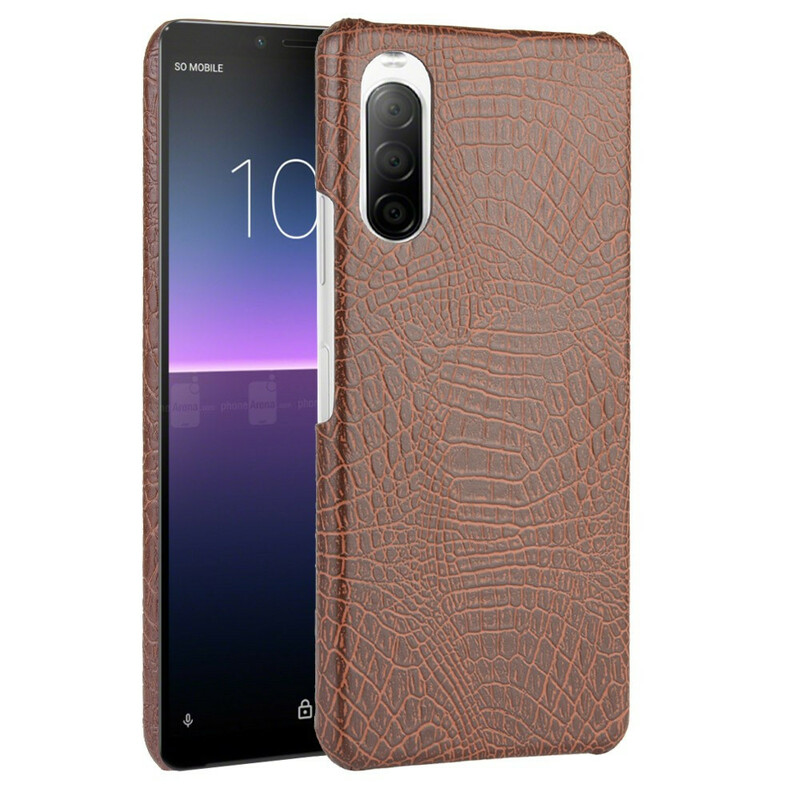 Custodia in pelle di coccodrillo per Sony Xperia 10 II