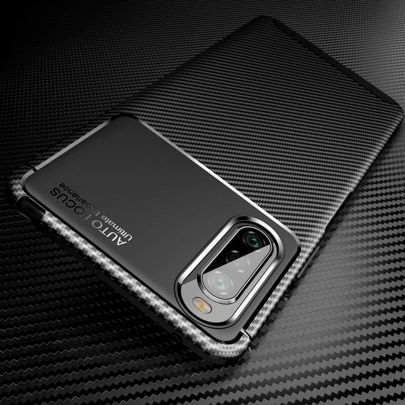 Custodia flessibile in fibra di carbonio per Sony Xperia 10 II