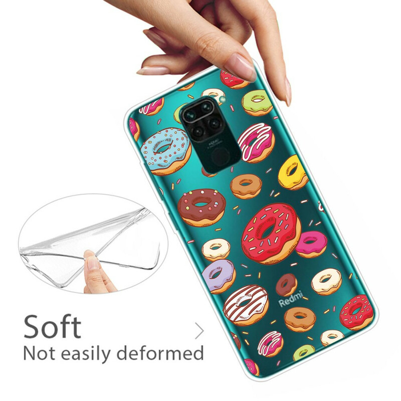 Xiaomi Redmi Note 9 Custodia Love Donuts