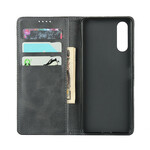 Flip Cover Sony Xperia 10 II Elegance in pelle