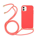 Custodia in silicone per iPhone 11 con cavo colorato Custodia in silicone per iPhone 11 con cavo colorato