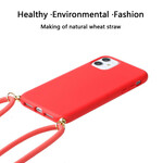 Custodia in silicone per iPhone 11 con cavo colorato Custodia in silicone per iPhone 11 con cavo colorato
