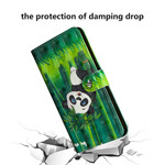 Custodia per Samsung Galaxy A41 Panda e Bambù