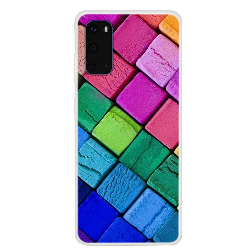 Custodia per Samsung Galaxy S20 Cubi colorati