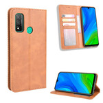 Flip Cover Huawei P Smart 2020 effetto pelle stile vintage