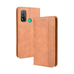 Flip Cover Huawei P Smart 2020 effetto pelle stile vintage