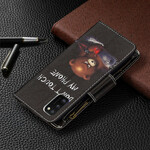 Custodia per Samsung Galaxy A41 con tasca a zip Bear