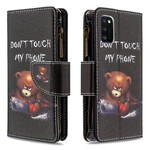 Custodia per Samsung Galaxy A41 con tasca a zip Bear