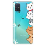 Samsung Galaxy A51 Custodia Cuckoo Cats