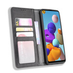 Flip Cover Samsung Galaxy A21s effetto pelle