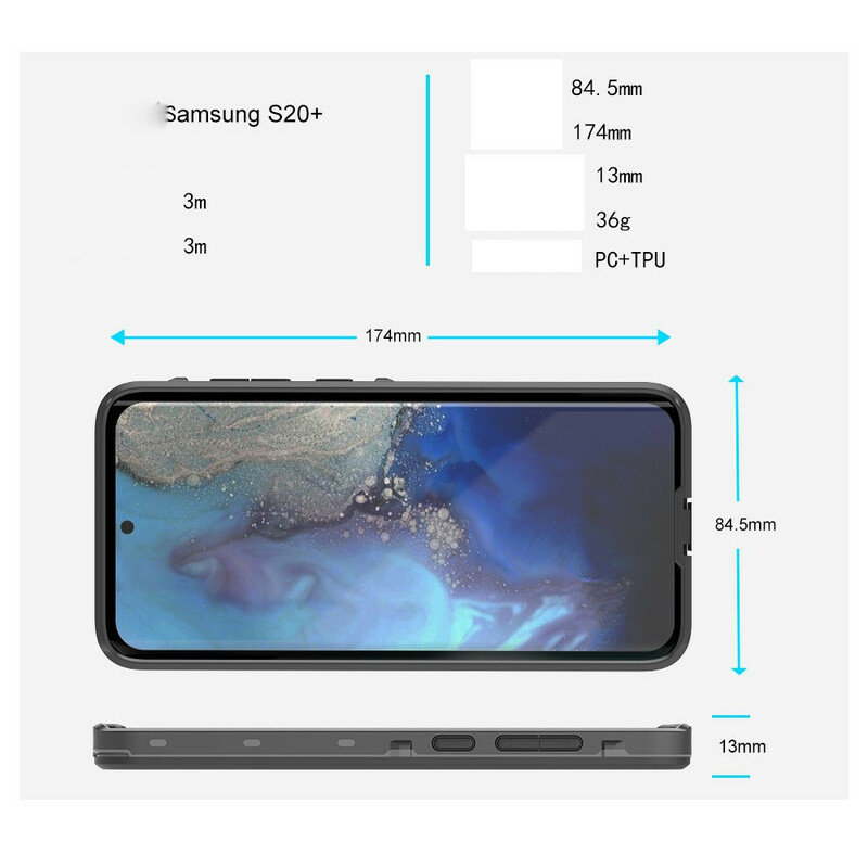 Samsung Galaxy S20 Plus Custodia impermeabile 2m REDPEPPER