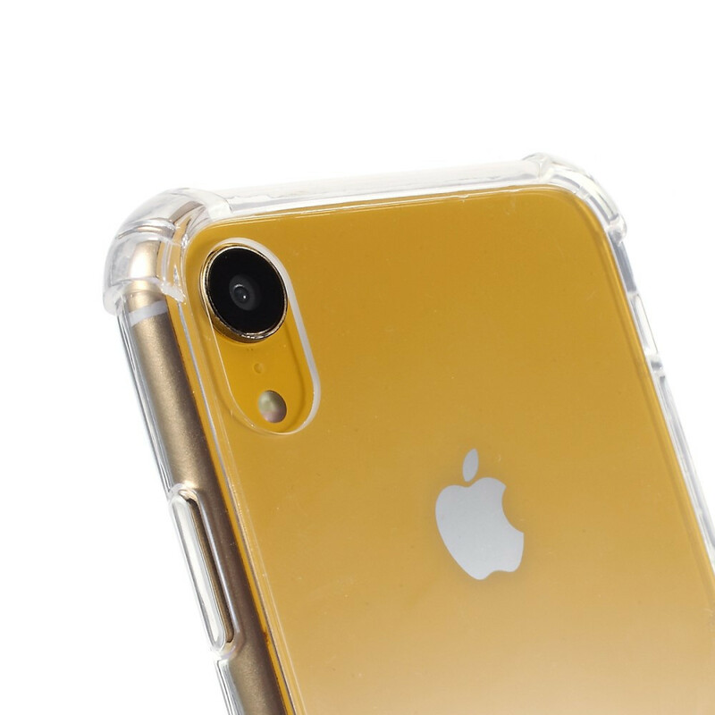 Custodia ibrida per iPhone XR con cavo colorato