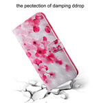 Samsung Galaxy A21s Custodia a fiori rosa