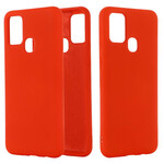 Custodia in silicone liquido per Samsung Galaxy A21s
