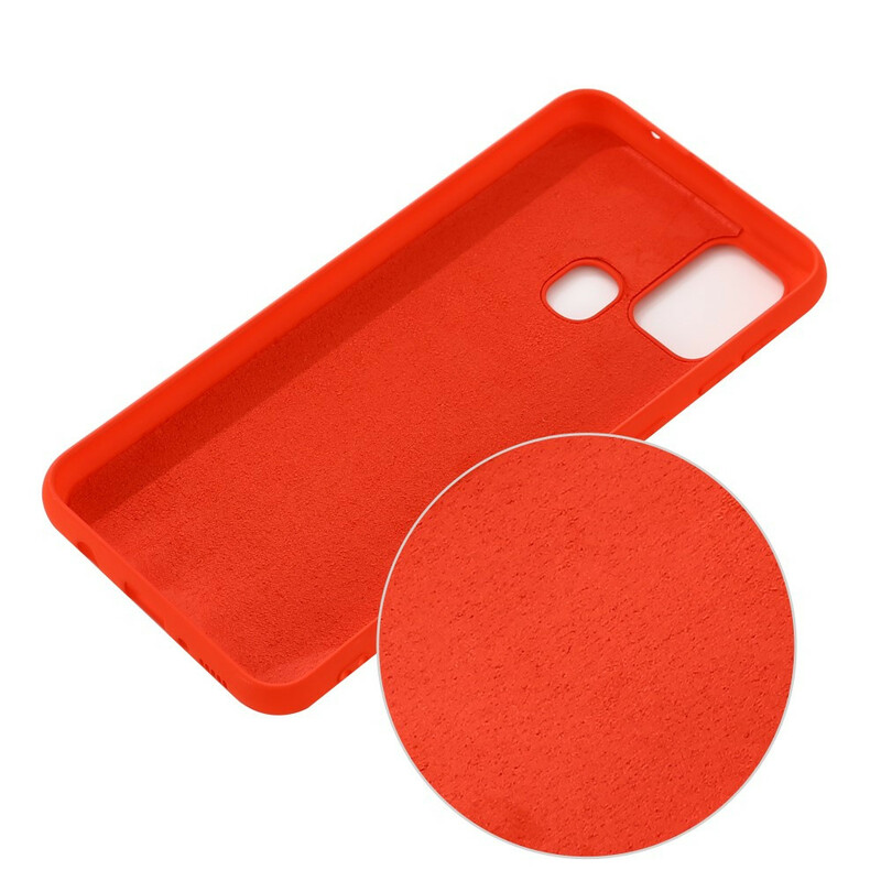 Custodia in silicone liquido per Samsung Galaxy A21s