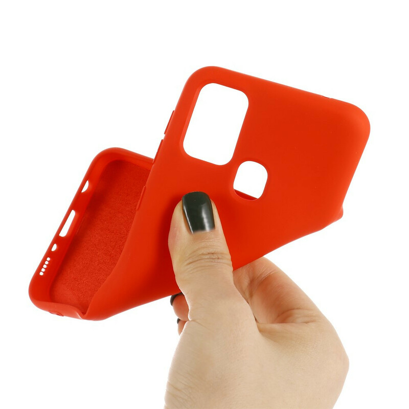 Custodia in silicone liquido per Samsung Galaxy A21s