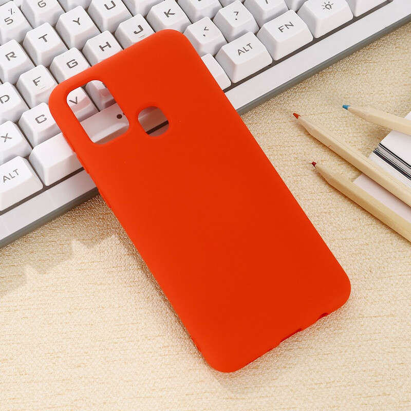 Custodia in silicone liquido per Samsung Galaxy A21s
