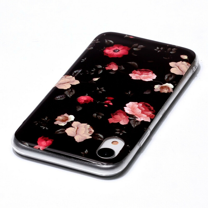 Custodia per iPhone XR Serie Floralies Fluorescente